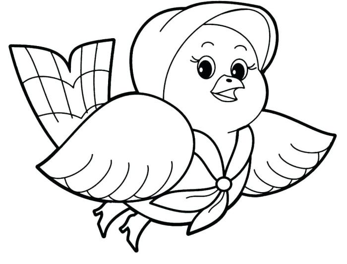 Animal easy coloring pages