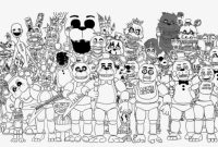 Coloring pages fnaf sisters location anime