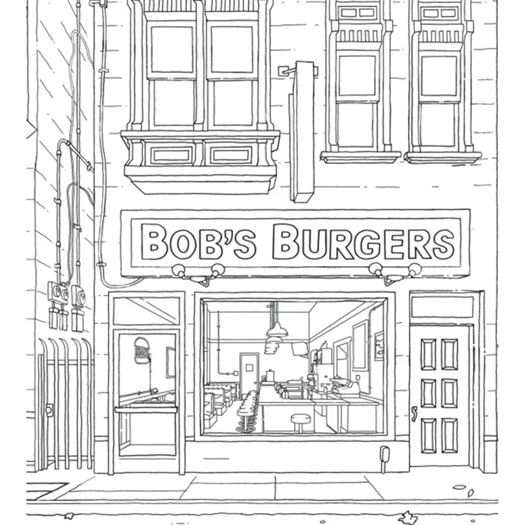 Bob's burgers coloring book pages