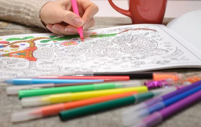 Choosing color palette for coloring book