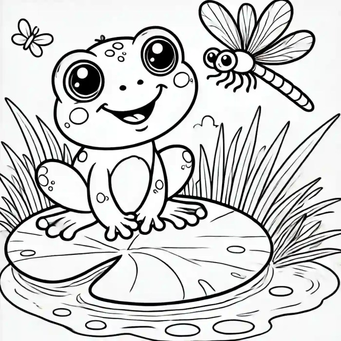 Flower and animal coloring pages