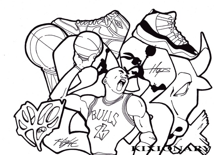 Bulls chicago coloring pages nba mickey mouse logo basketball drawing print