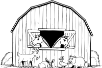 Coloring pages of farm animals free