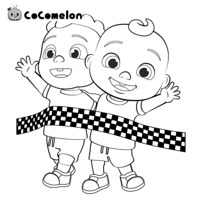 Cocomelon coloring book pages