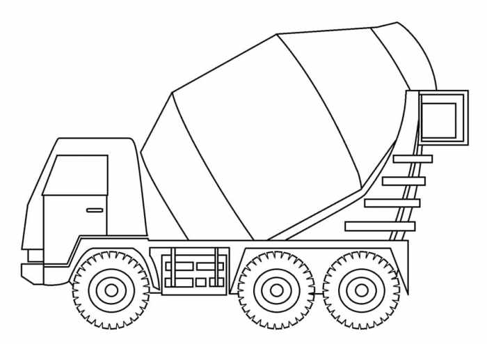 Construction truck coloring book