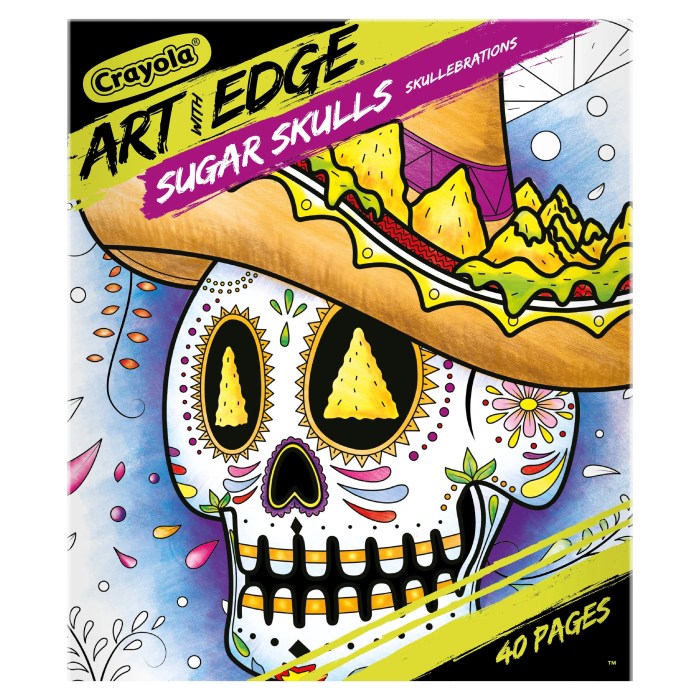 Crayola sugar skull coloring book