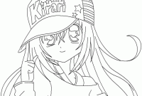 Detailed anime coloring pages