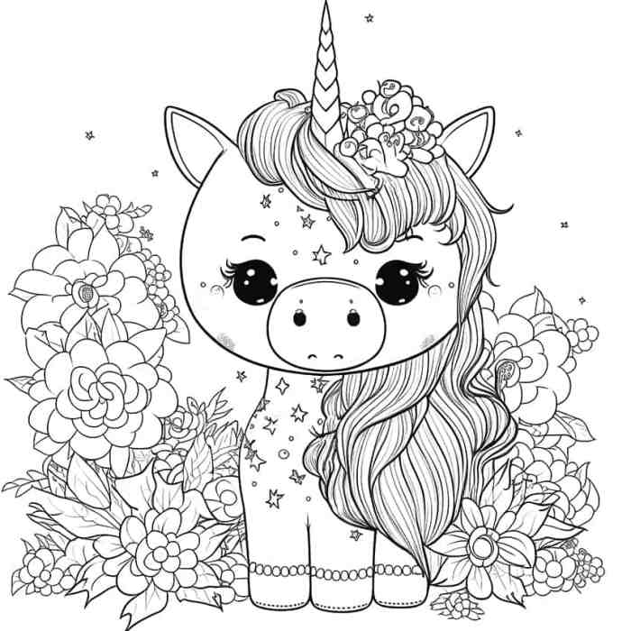 H animals coloring page