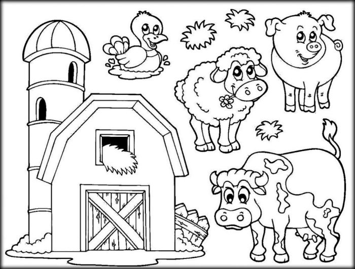 Dltk farm animal coloring pages