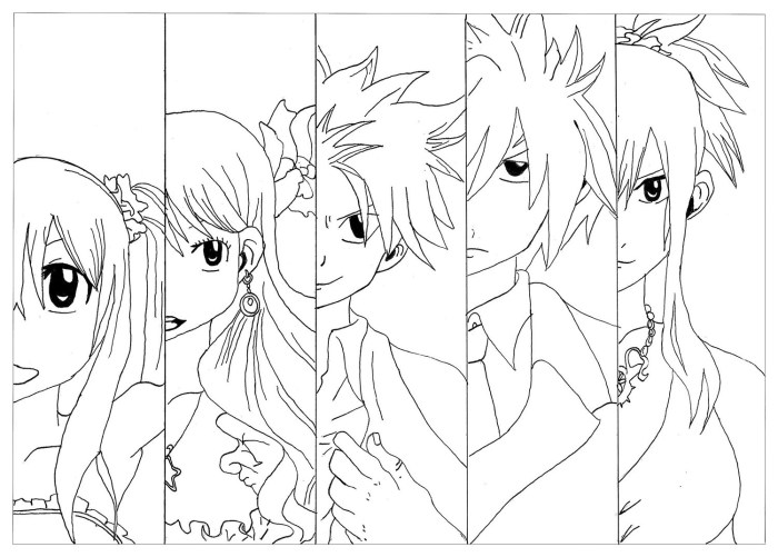 Fairytale anime coloring pages