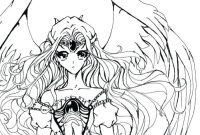 Dark angel anime coloring pages