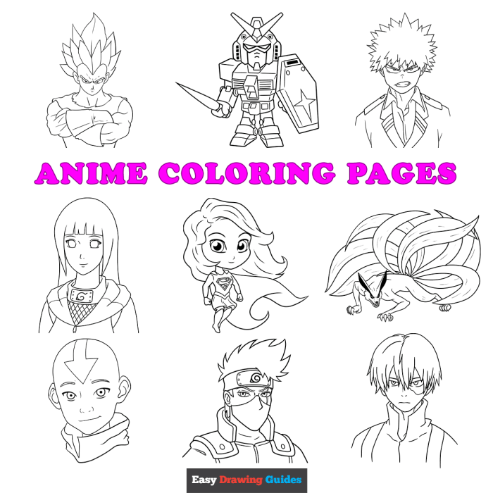 Free printable coloring pages anime