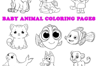 Free printable coloring pages of baby animals