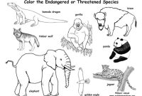 Endangered animals printable coloring pages