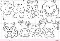 Free printable coloring pages woodland animals