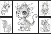 Fantasy animals coloring pages