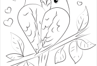 Animals in love coloring pages