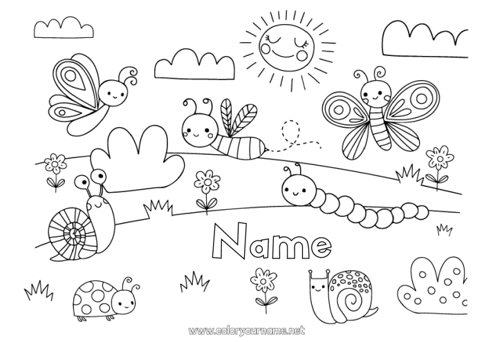 Free printable coloring pages spring baby animals