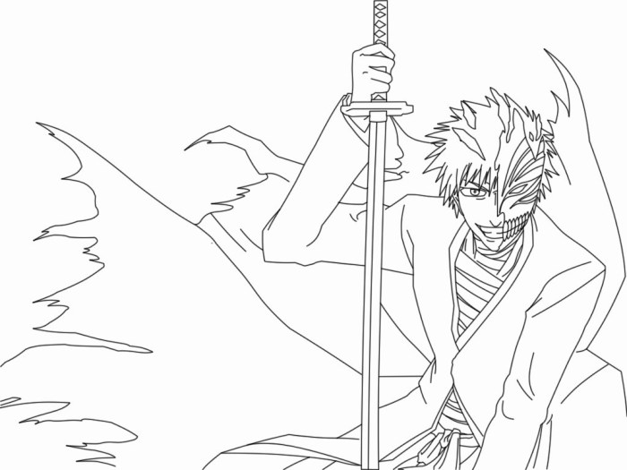 Coloring pages bleach anime