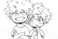 Coloring pages anime mha