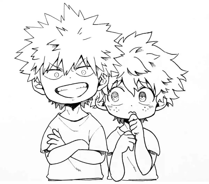 Coloring pages anime mha