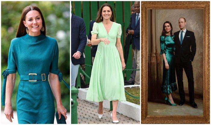 Wedding guest green dress