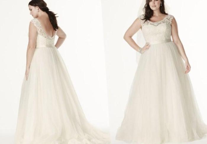 David's bridal wedding dresses plus sizes