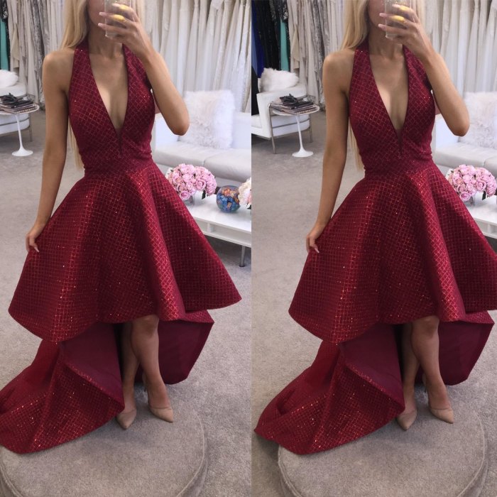 Burgundy wedding guest dress plus size