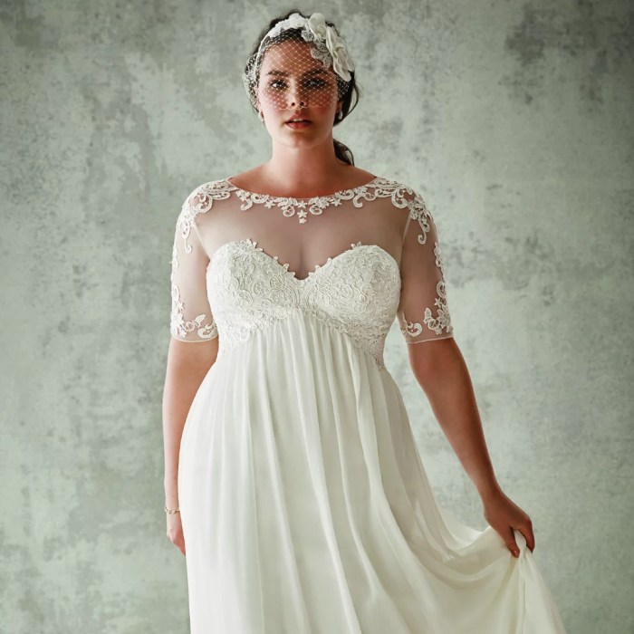 Non traditional plus size wedding dresses