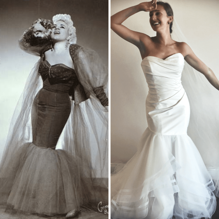 Old hollywood wedding dresses