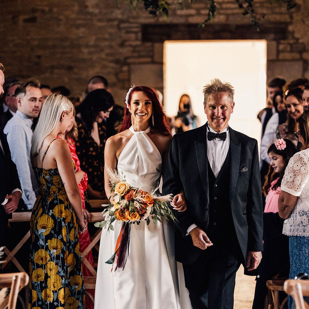 Black shoes with wedding dress