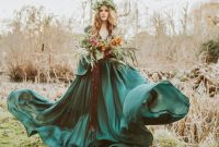 Dark green dresses for wedding guest