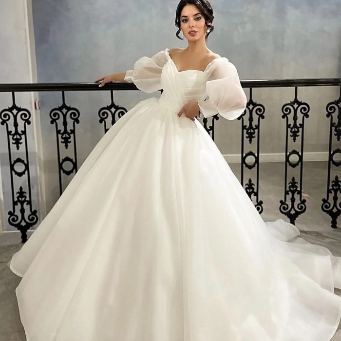 Bell sleeve wedding dresses