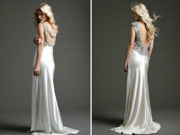 Wedding dresses with open back mermaid