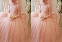 Peach dress for wedding guest