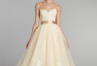 Pale yellow wedding guest dress